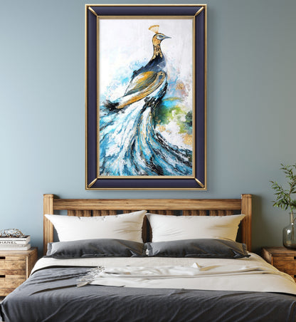 Beautiful Peacock 100% Hand Painted Modern Artwork