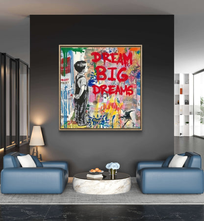 Big Dreams Alec Monopoly Graffiti Pop Art Painting