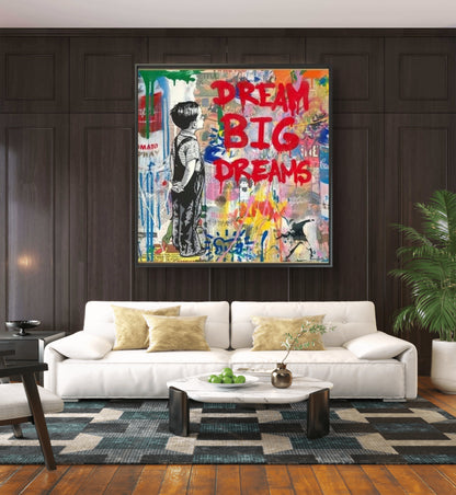 Big Dreams Alec Monopoly Graffiti Pop Art Painting
