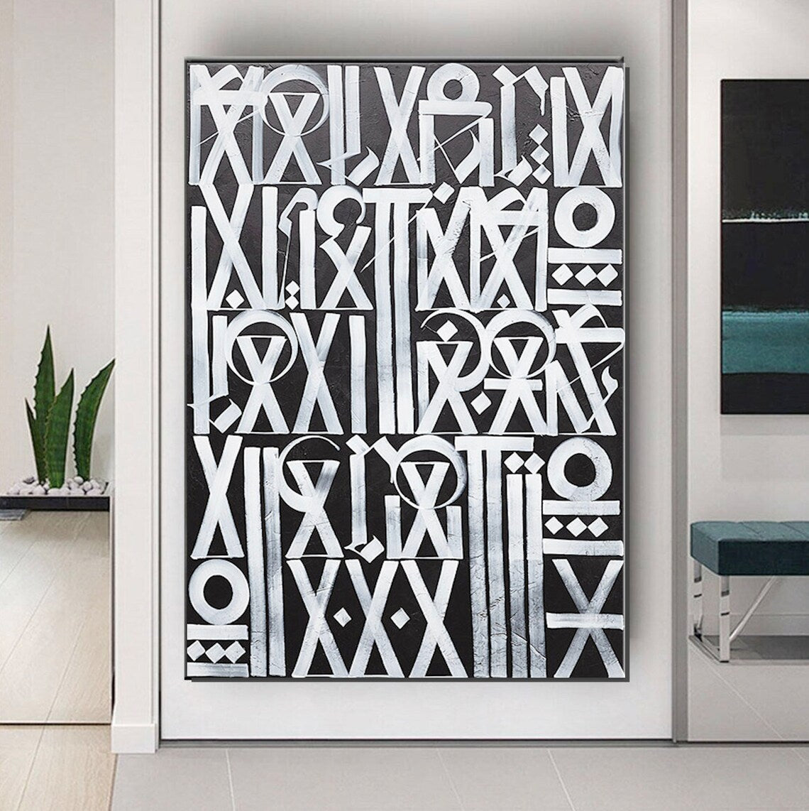 Black and Silver Retna Graffiti Pop Art