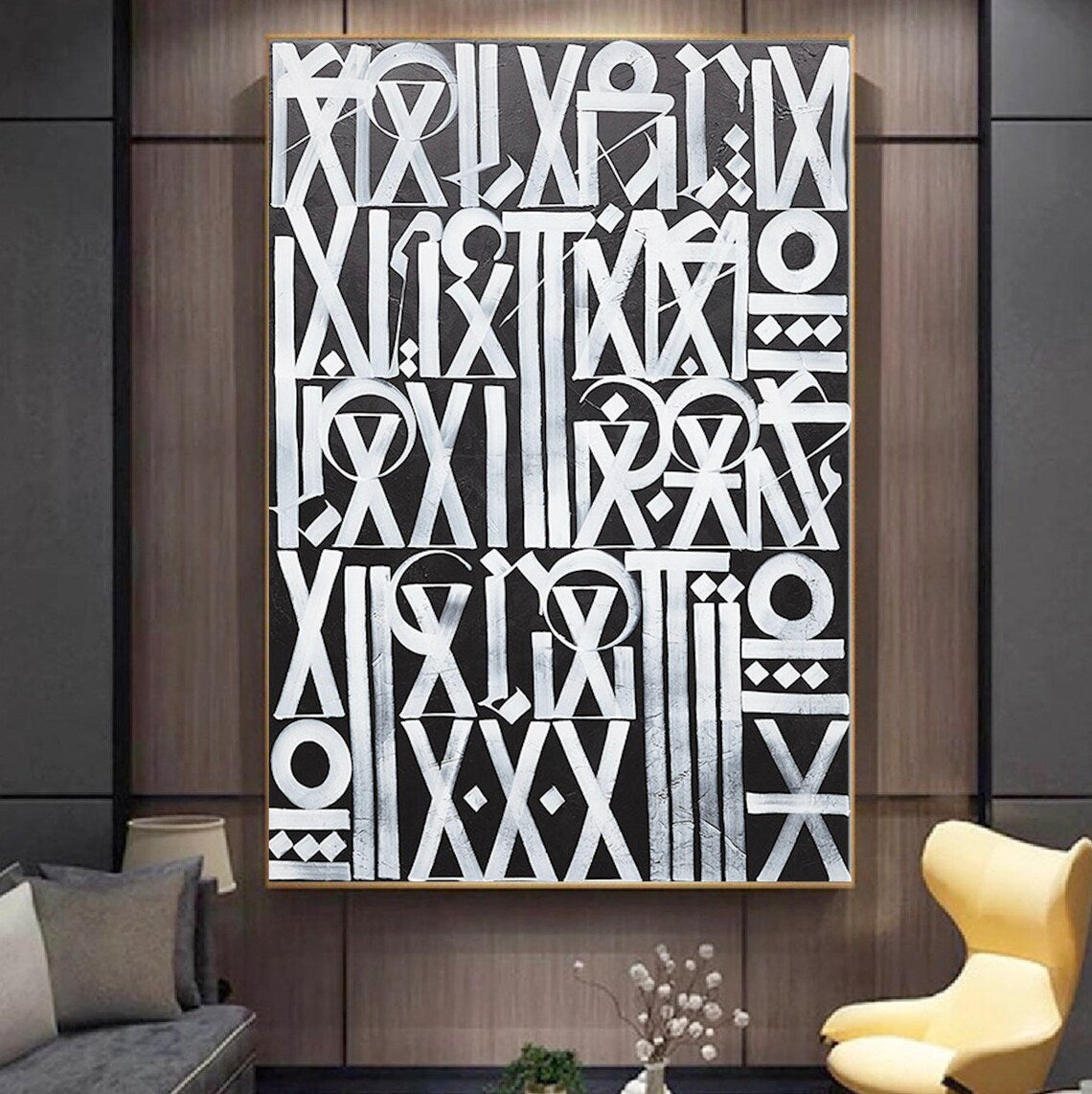 Black and Silver Retna Graffiti Pop Art