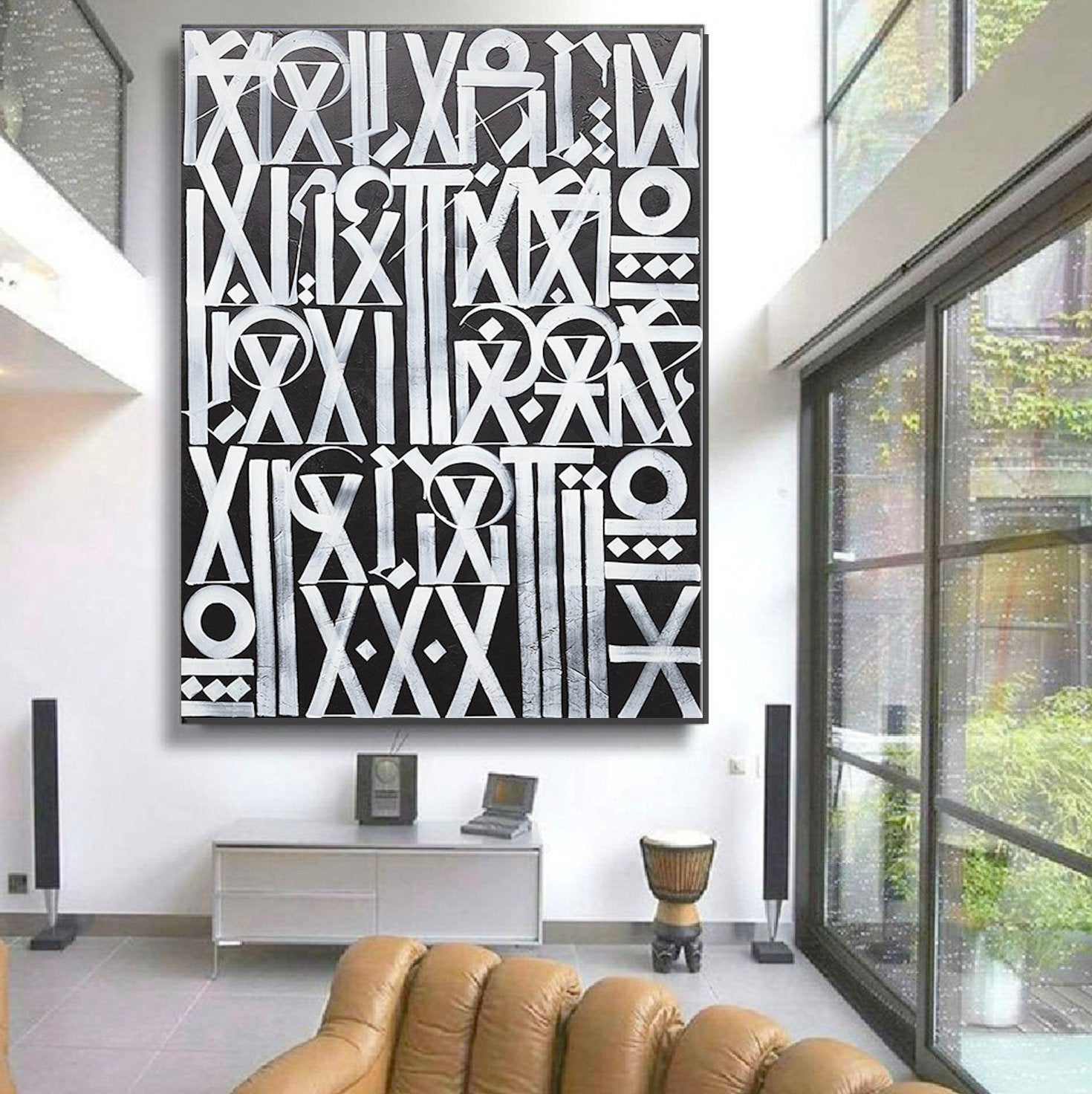 Black and Silver Retna Graffiti Pop Art