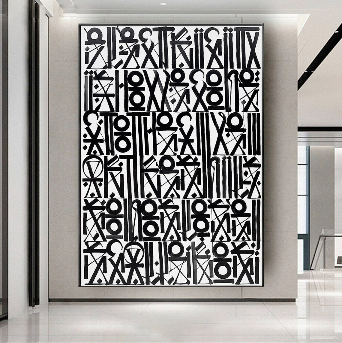 Black and White Retna Street Graffiti Pop Art