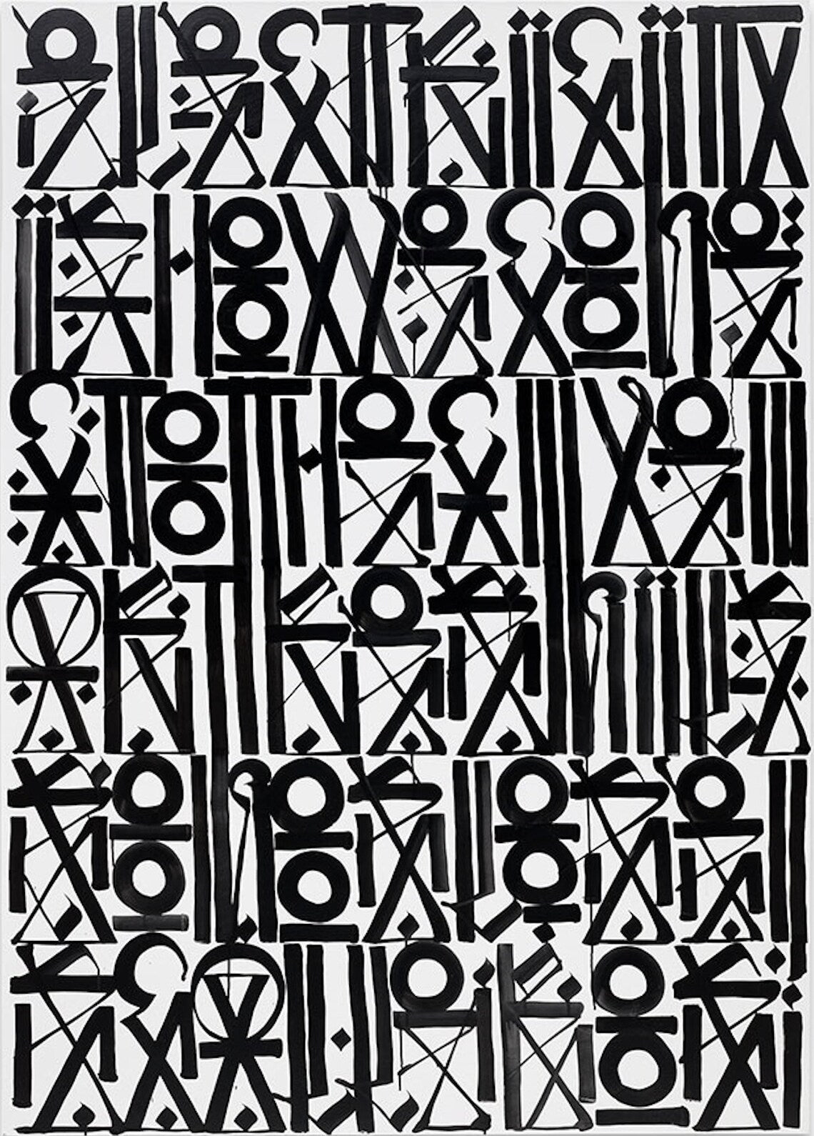 Black and White Retna Street Graffiti Pop Art