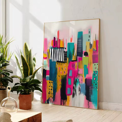Bright & Vibrant Colourful Wall Art Canvas for Modern Decor