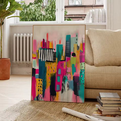 Bright & Vibrant Colourful Wall Art Canvas for Modern Decor