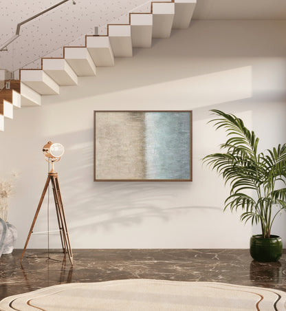 Brown & Grey Colour Aesthetic Abstract Oil Painting