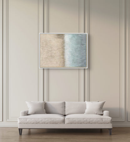 Brown & Grey Colour Aesthetic Abstract Oil Painting