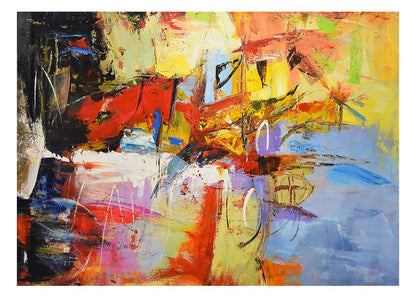 Colorful Abstract Expressionist – Hand-Painted Canvas