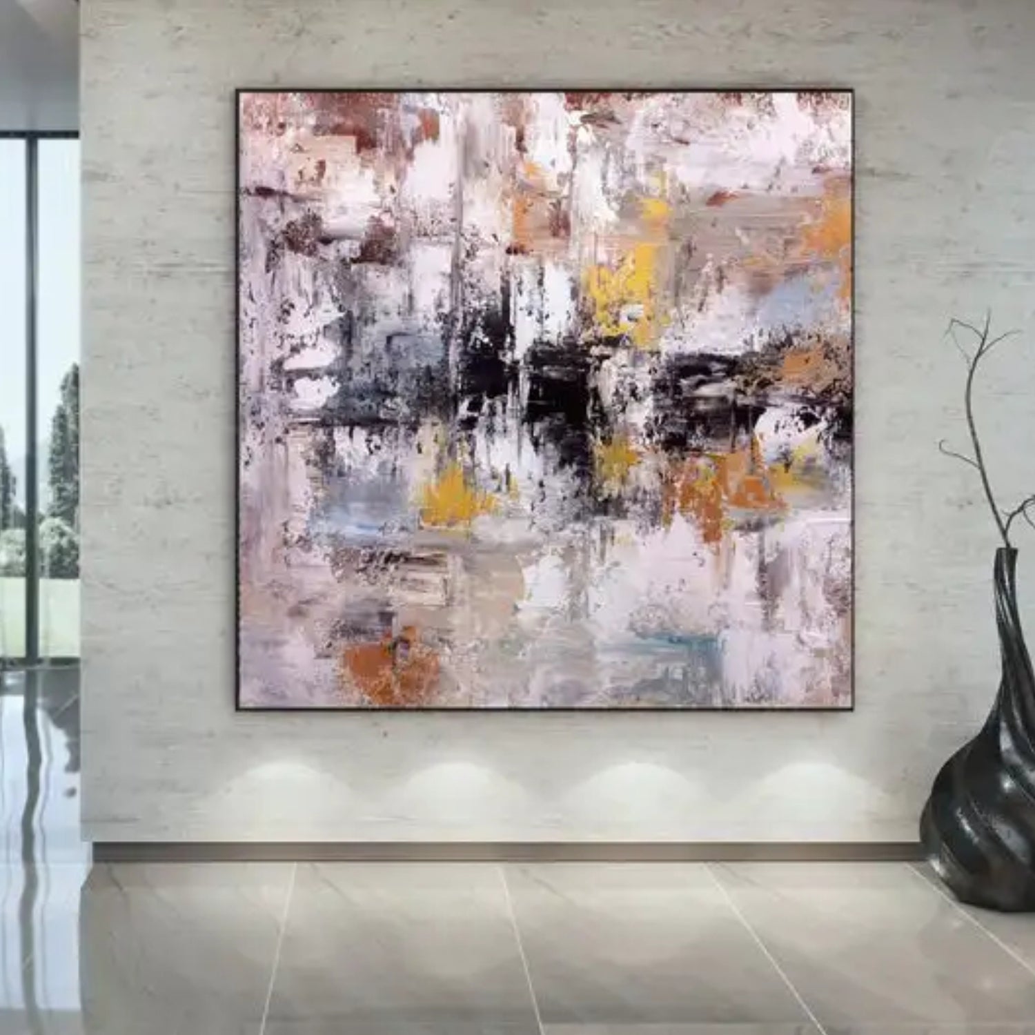 Colourful Large Abstract Living Room Art