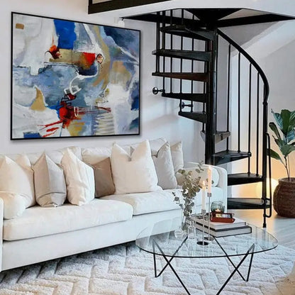 Contemporary Abstract Neutral Colours Wall Artwork