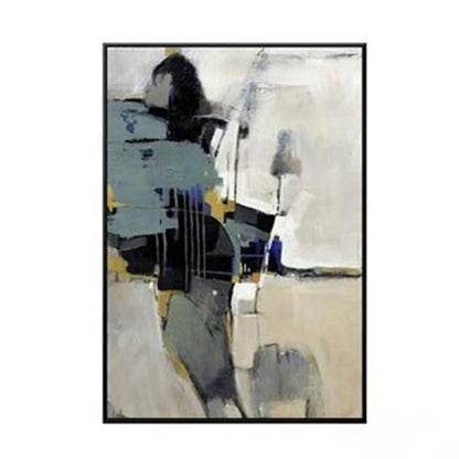 Dark Green Set of 3 Nordic Living Room Oil Painting
