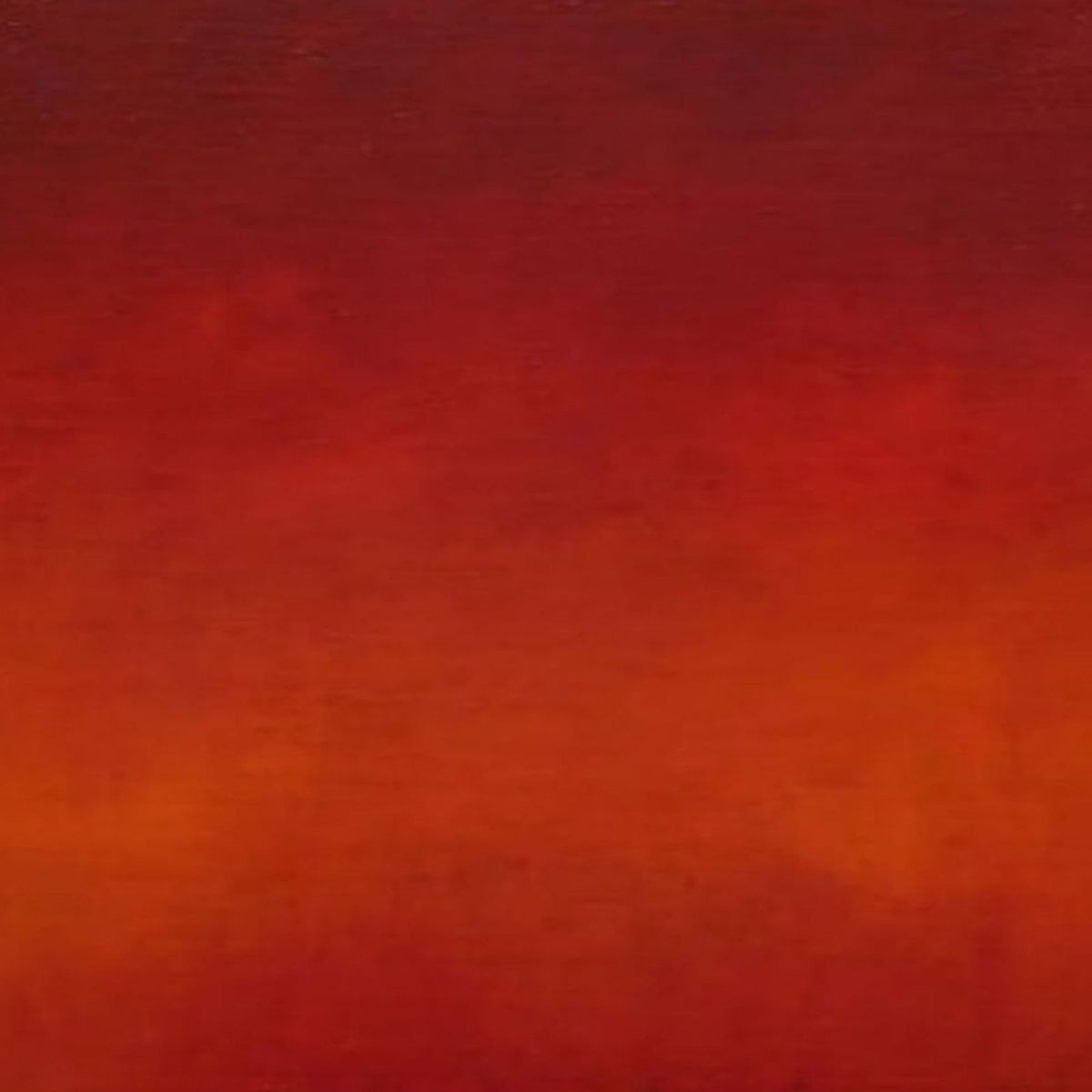 Hand-painted canvas showing deep red and burnt orange over plum and wine tones.