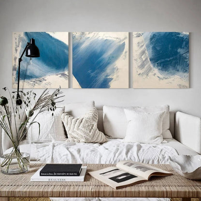Desert Sea Shore Abstract Set of 3 Wall Decor Painting