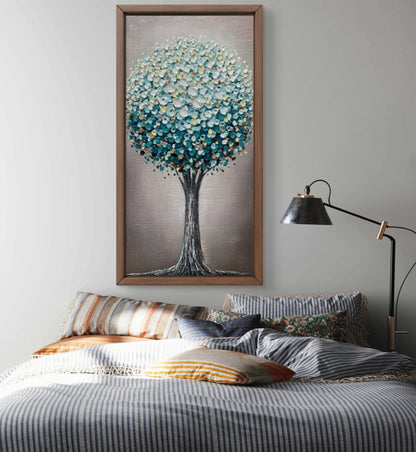 Elegant Fortune Tree 100% Hand Painted 3D Wall Art
