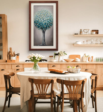 Elegant Fortune Tree 100% Hand Painted 3D Wall Art