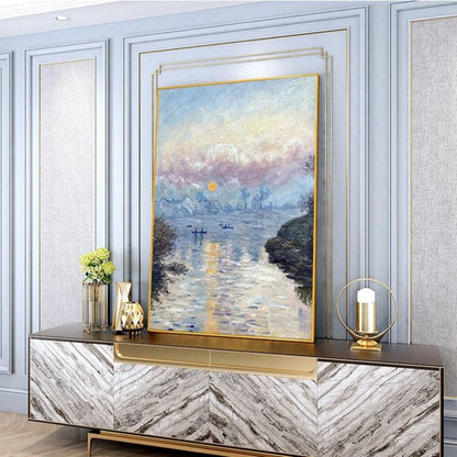 European Sunrise Handmade Canvas Oil Painting