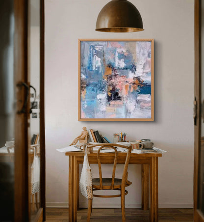Pittura contemporanea astratta moderna extra large