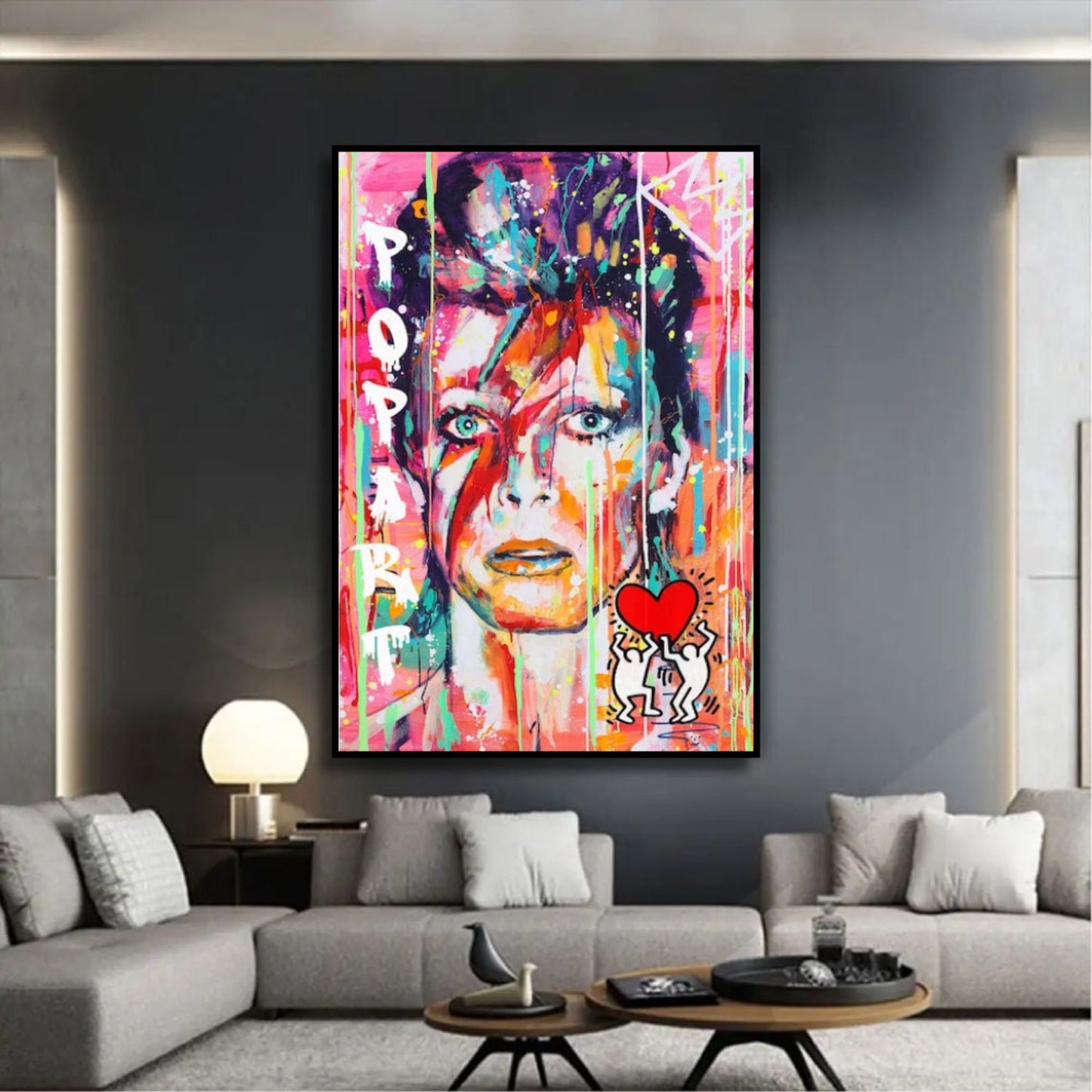 Famous Rock Musician David Bowie Pop Art Painting