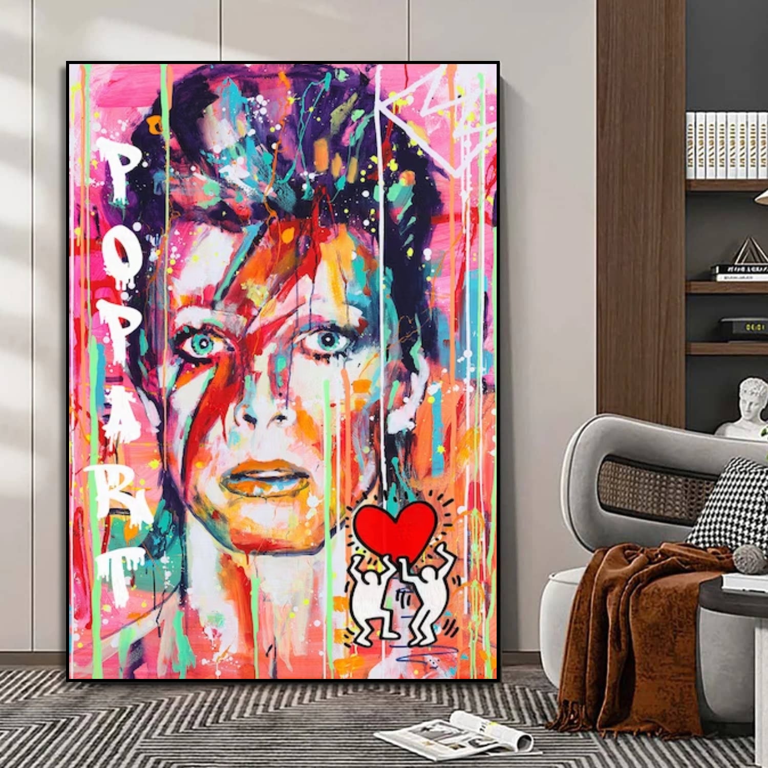 Famous Rock Musician David Bowie Pop Art Painting