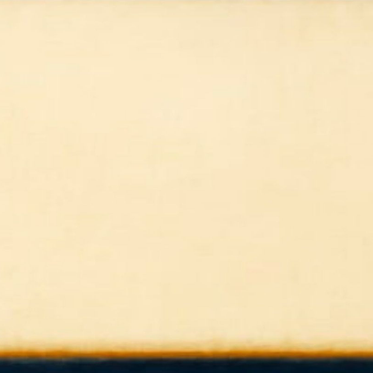 Hand-Painted Abstract Contrast – Cream & Deep Blue Oil Canvas