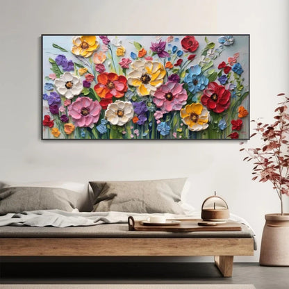 Garden Bloom 3D Textured Floral Wall Art