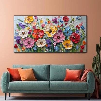 Garden Bloom 3D Textured Floral Wall Art