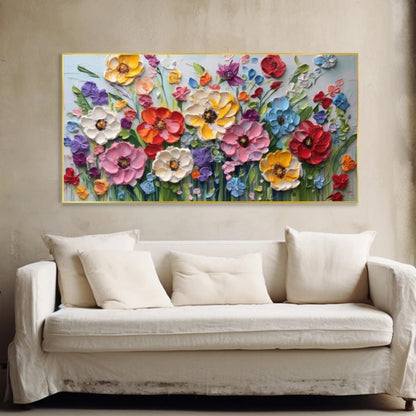 Garden Bloom 3D Textured Floral Wall Art