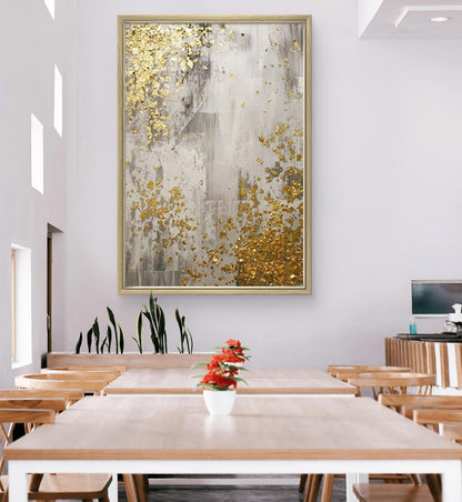 Decorazione da parete di lusso dipinta a mano al 100% in lamina d'oro