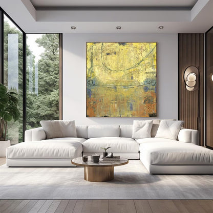 Gold Luxury Abstract Wall Art Oil Painting