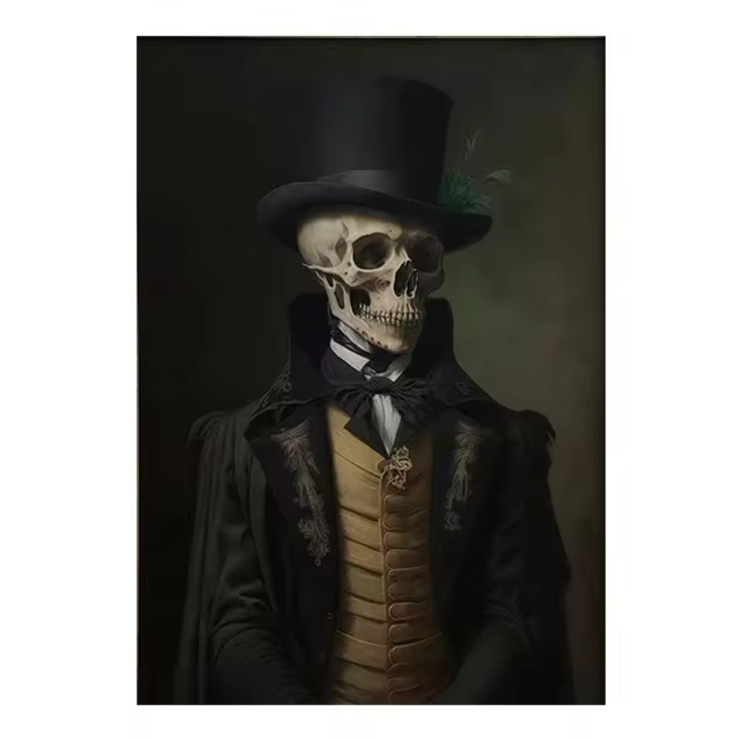 Gothic Skeleton Gentleman Elegance Halloween Art