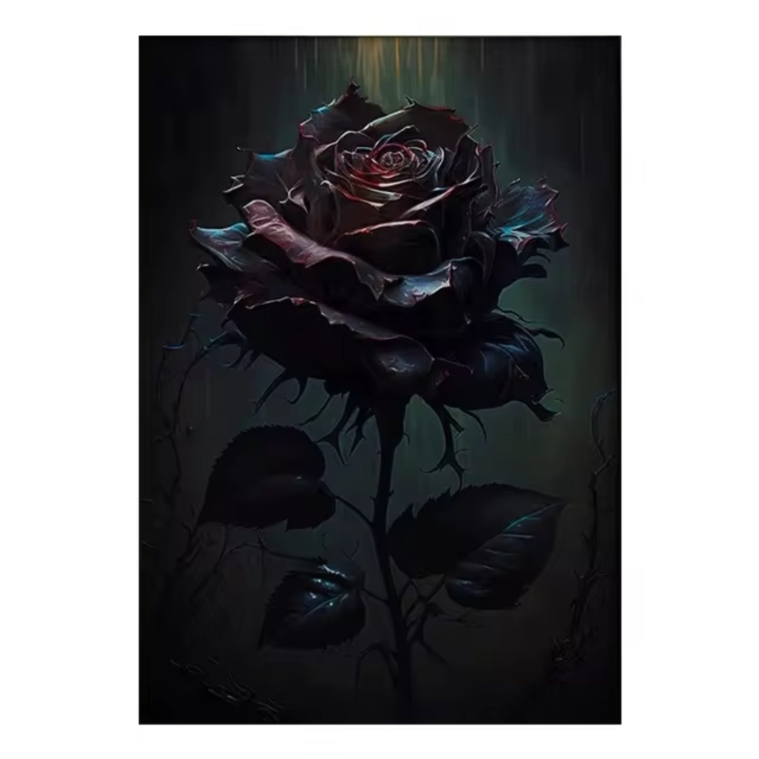 Gothic Victorian Rose Dark Academia Retro Halloween Wall Art