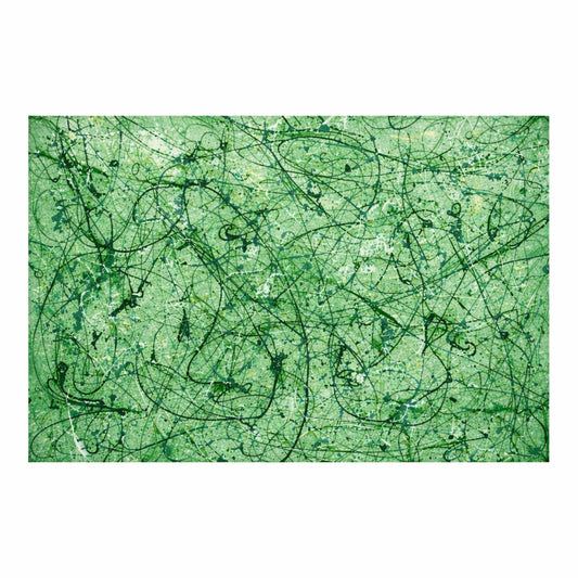 Abstract green and black pattern on a textured green background