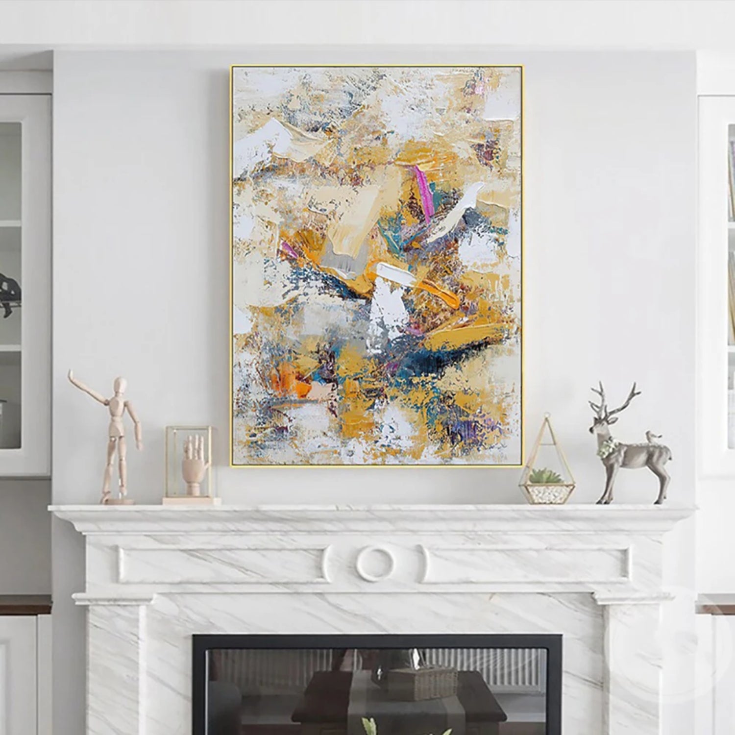 Modern Abstract Art in Neutral Tones - Contemporary Wall Décor