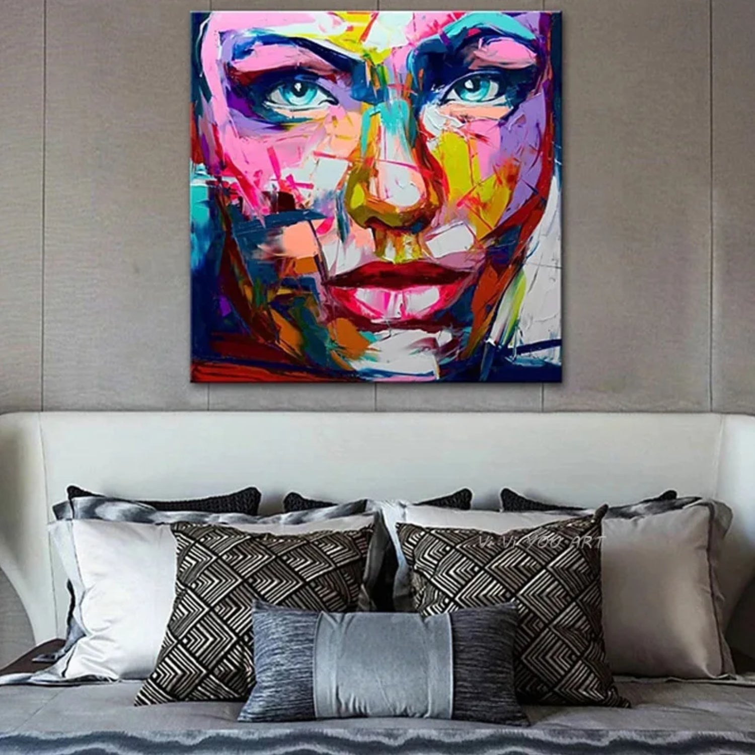 Vibrant Expressions Francoise Nielly Impasto Portrait