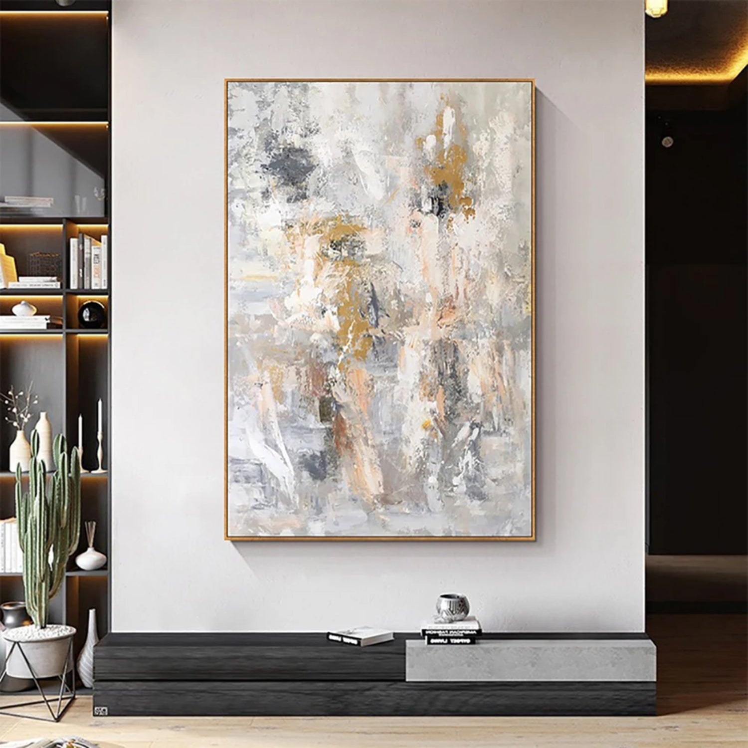 Elegant Neutral Abstract Art - Modern Wall Decor