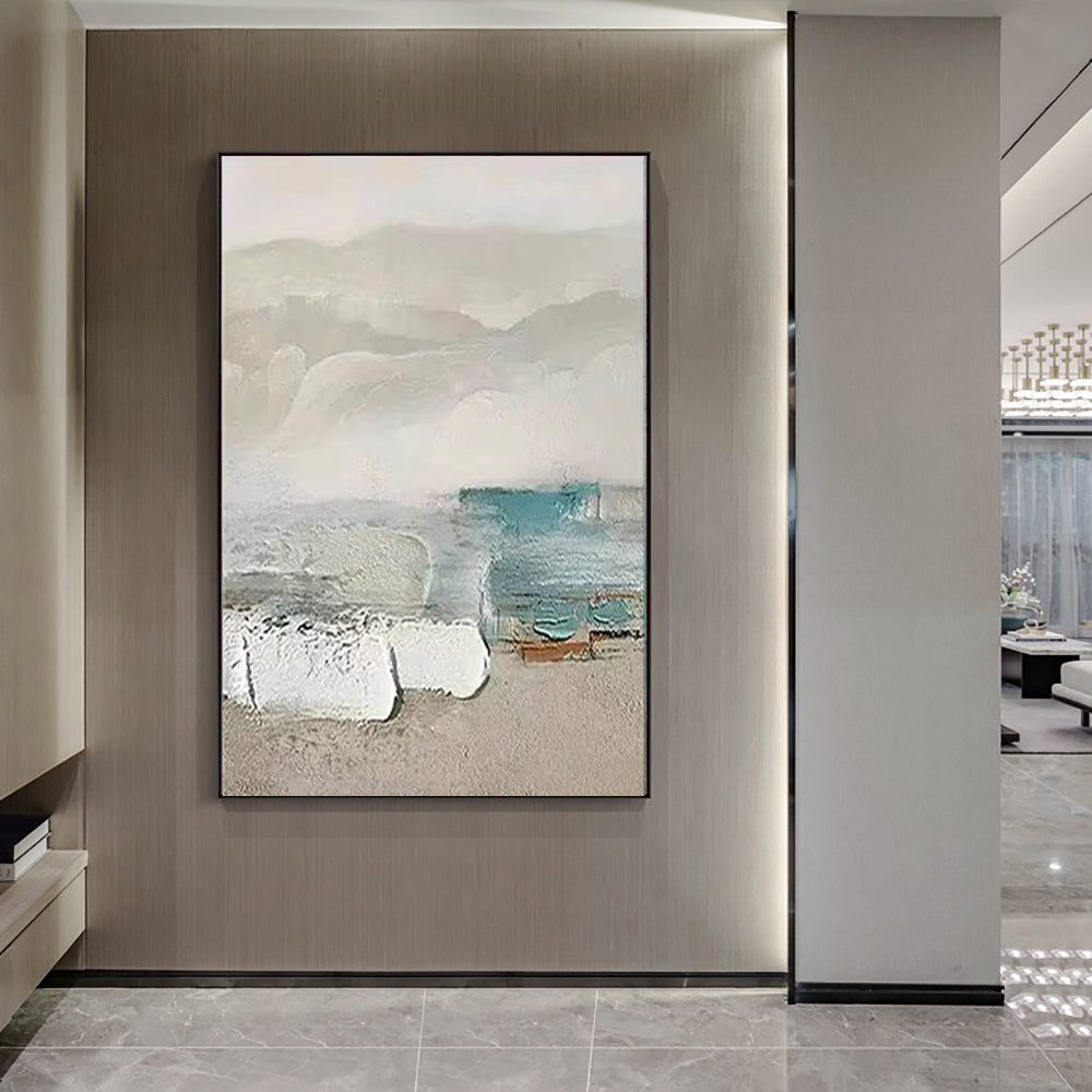 Modern Art Abstract Coastline Home Decor Oil Painting