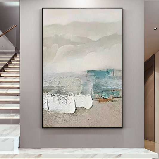 Modern Art Abstract Coastline Home Decor Oil Painting