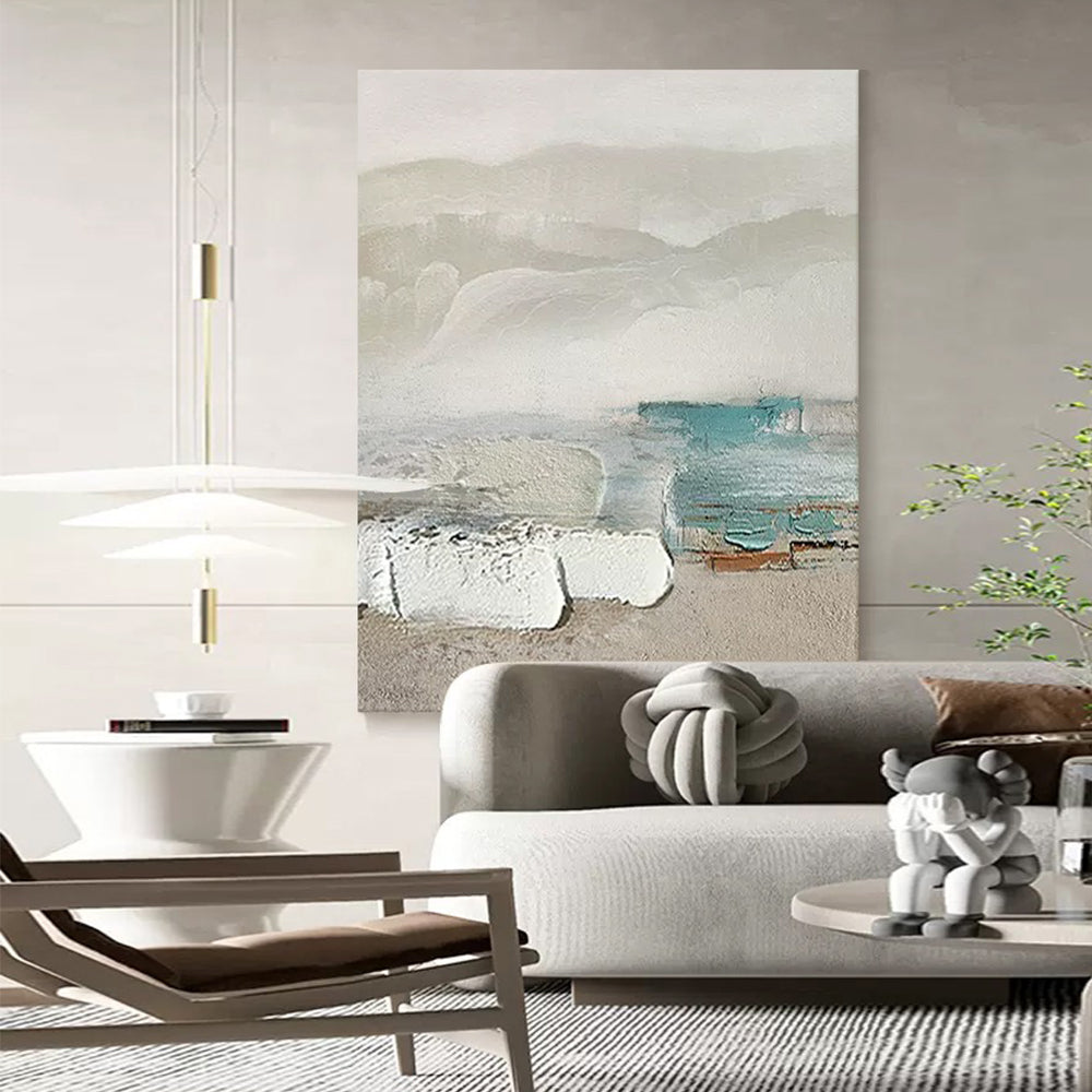 Modern Art Abstract Coastline Home Decor Oil Painting