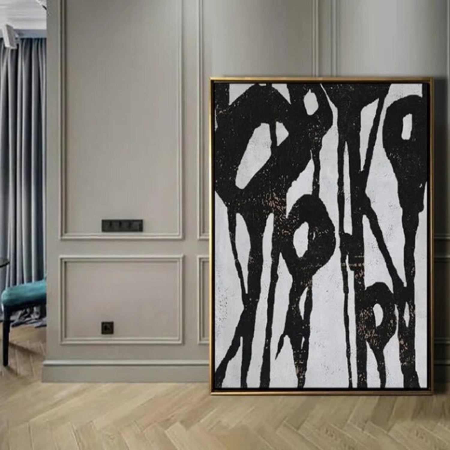 Large Abstract Living Room Decor Oil Painting