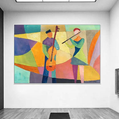 Large Minimalist Music Players Textured Wall Decor