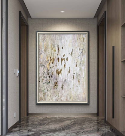 Large Nordic Neutral Colour Abstract Textured Art