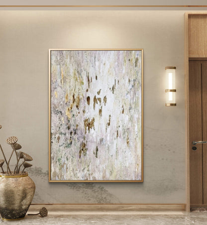 Large Nordic Neutral Colour Abstract Textured Art