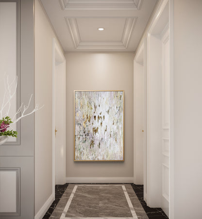 Large Nordic Neutral Colour Abstract Textured Art