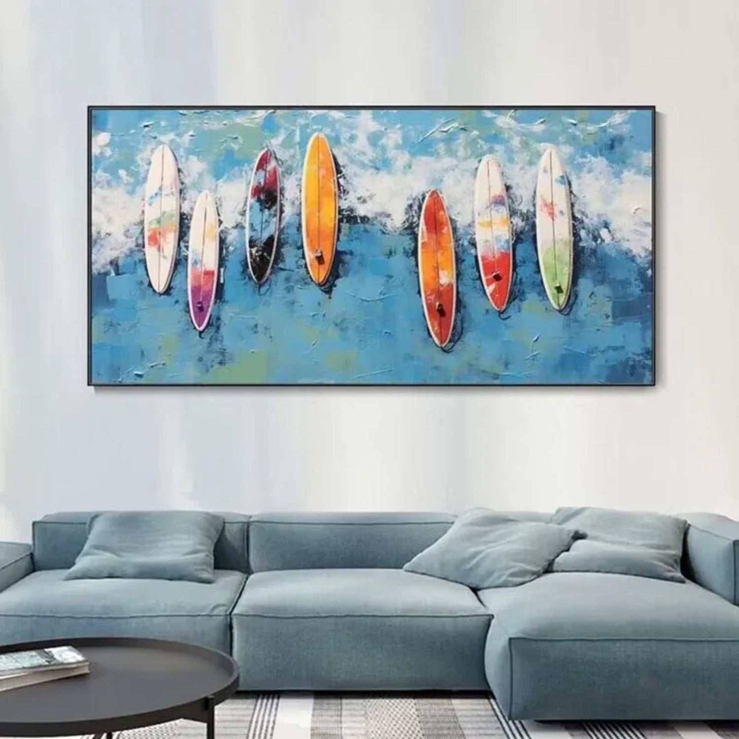 Luxury Handmade Sailboat Oil Painting Decor