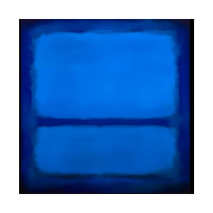 Dipinto pop art graffiti ispirato al Retna blu profondo 