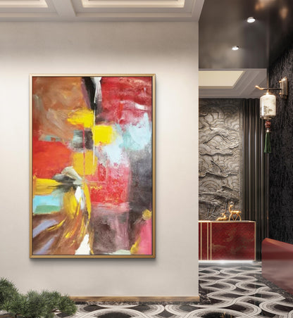 Modern Colourful Textured Minimalist Wall Painting