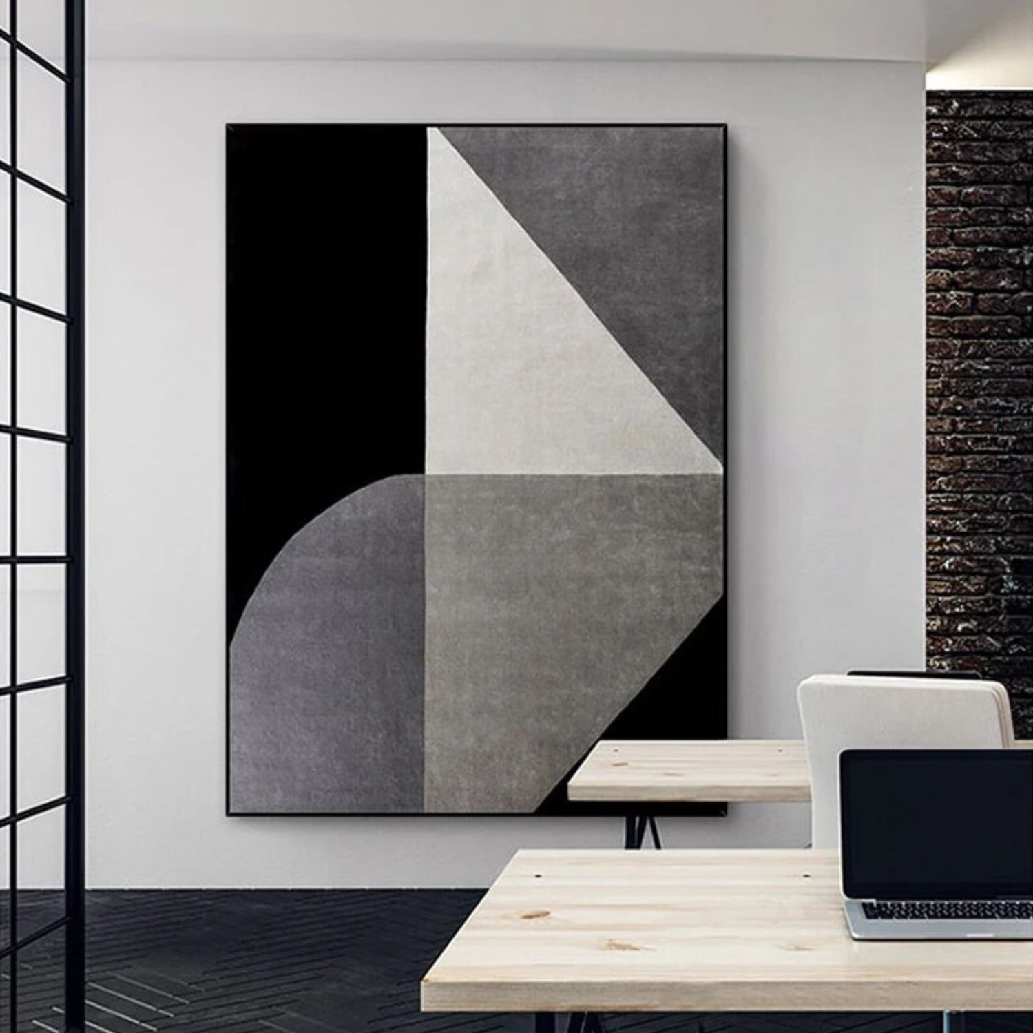 Modern Geometric Minimalist Canvas Oil Painting