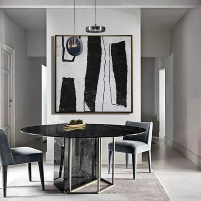 Modern Monochromic Textured Minimalist Wall Art