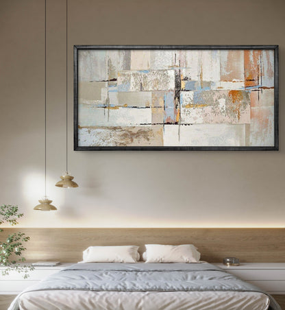 Modern Neutral Colours Minimalist Oil Painting